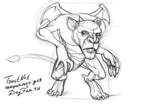 Рисунки монстров карандашом