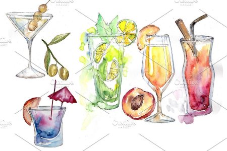 Рисунки для срисовки напитки
