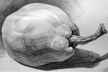 Штриховка снизу