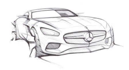 Mercedes AMG gt Sketches