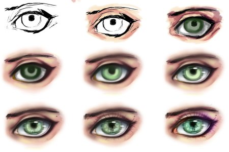 Цвет глаз для рисования