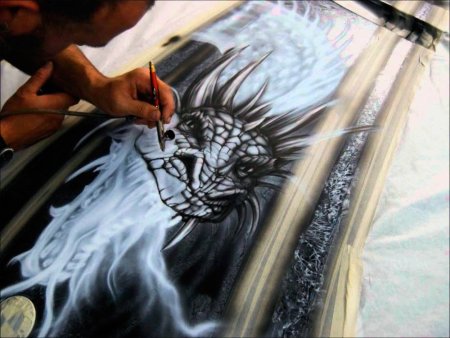 Аэрография на бумаге