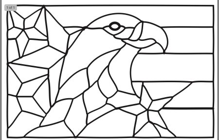 Раскраска мозаика для детей