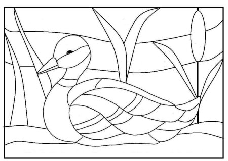 Витраж рисунок карандашом