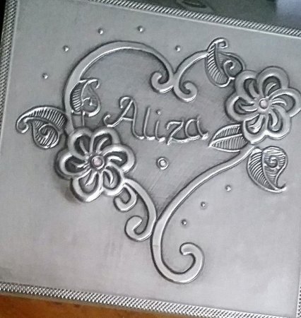 Трафарет для чеканки на фольге