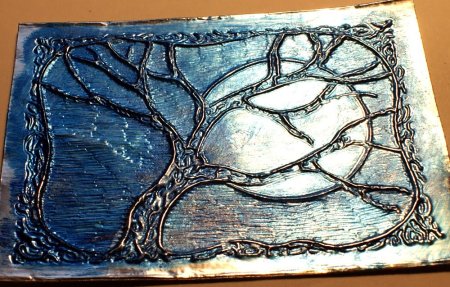 Рисование по фольге