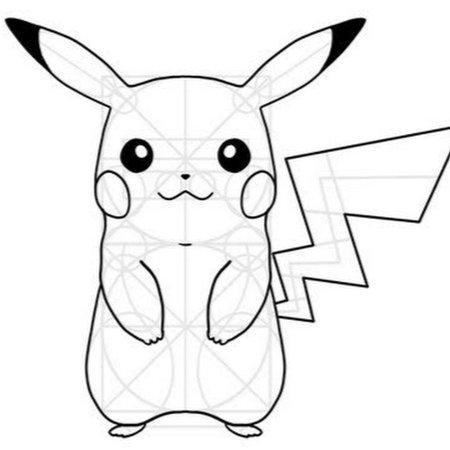 Покемон Пикачу рисунок карандашом