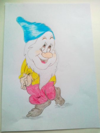 Рисование маленький гномик