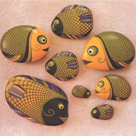 Рисование на камушках для детей