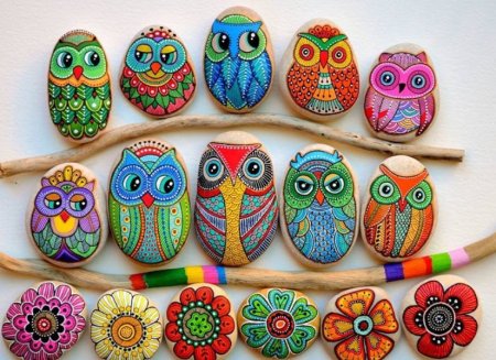 Рисование на камнях для детей