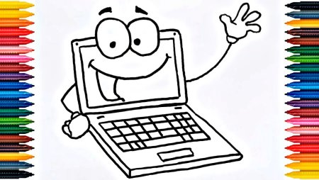 Компьютер раскраска для детей