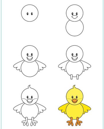 Простые схемы рисования для малышей