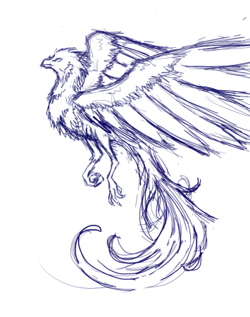 Феникс рисунок