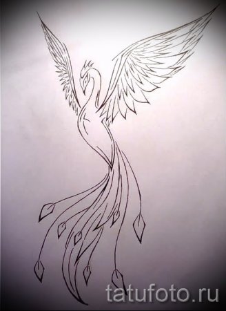 Легкий эскиз Феникса