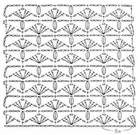 Узоры крючком со схемами