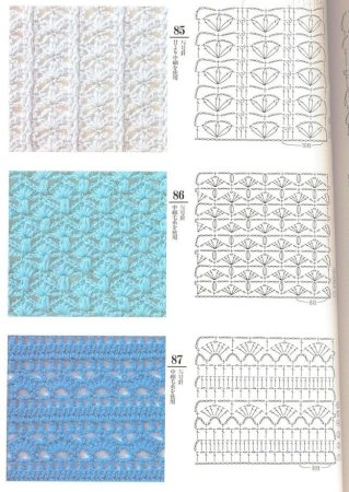 Простые узоры крючком