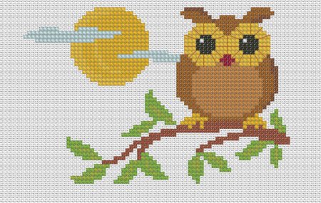 Простая вышивка крестиком