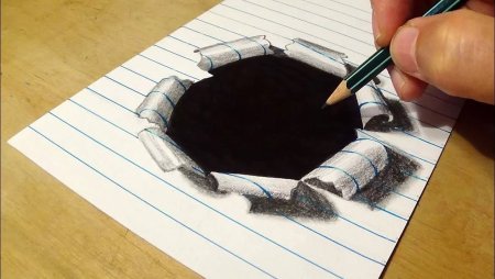 Объёмные рисунки карандашом