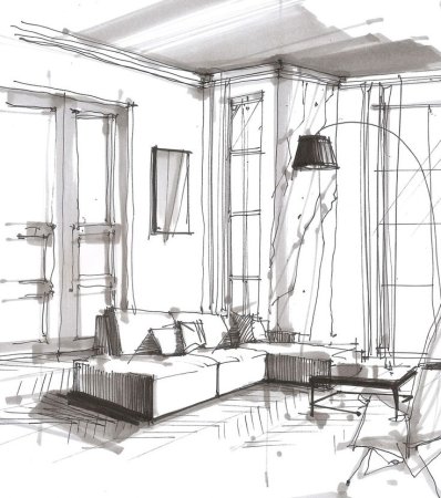 Скетч интерьера