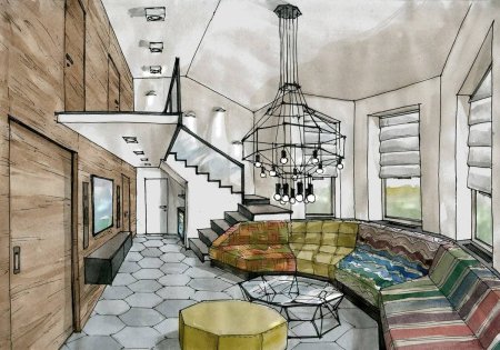 Наброски интерьера