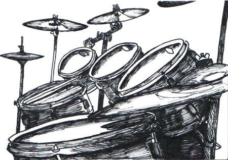 Барабаны эскиз