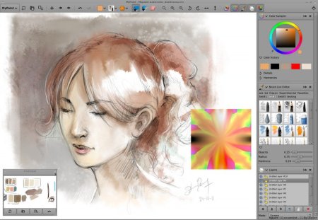 Краска MYPAINT палитра