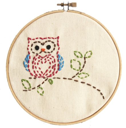 Простая вышивка на пяльцах