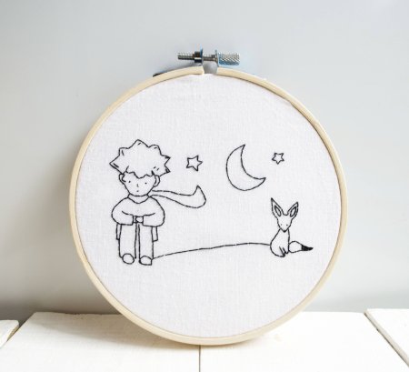 Простая вышивка на пяльцах