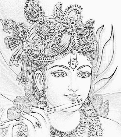Кришна разукрашка
