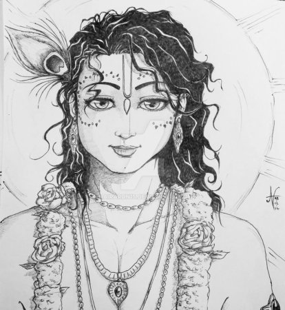 Кришна скетч