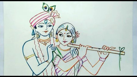 Радха Кришна вектор