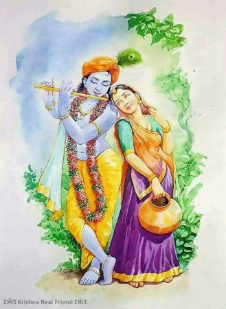 Раскрашки для детей Кришна