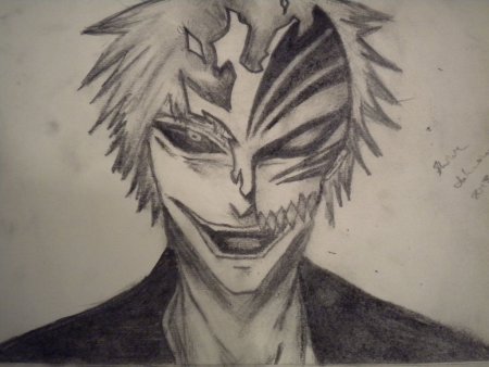 Рисунки для срисовки аниме Блич Ичиго