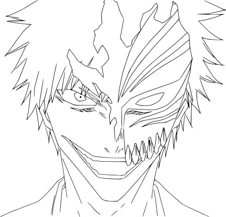 Нарисовать Ичиго Куросаки