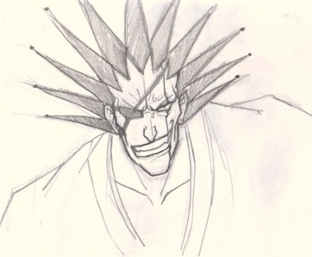 Ичиго Куросаки рисунок карандашом