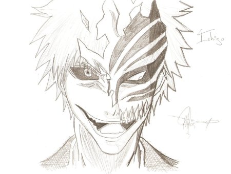 Ичиго Куросаки раскраска