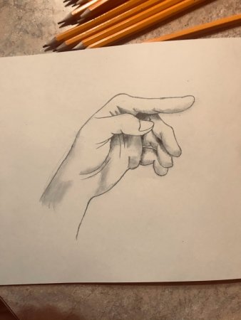 Рисунок начинающего художника карандашом