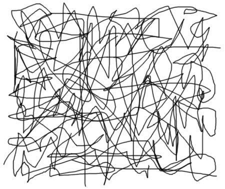 Лист с каракулями