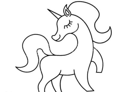 Рисунок для выжигания Единорог