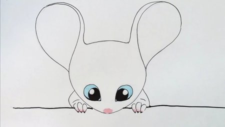 Мышка рисунок легкий