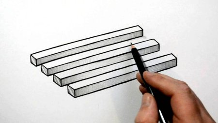 Рисунки иллюзия для начинающих (48 фото)