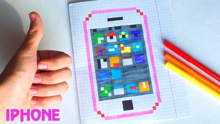 Рисование по клеточкам айфон