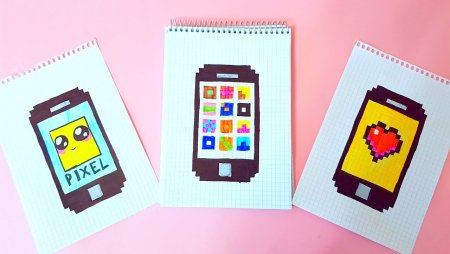 Рисование по клеточкам айфон