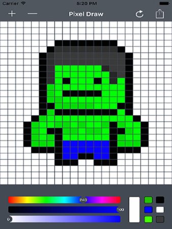 Рисование по пикселям в Paint