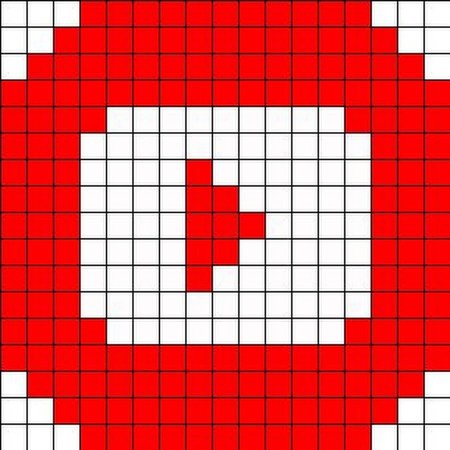 Значки приложений по клеточкам