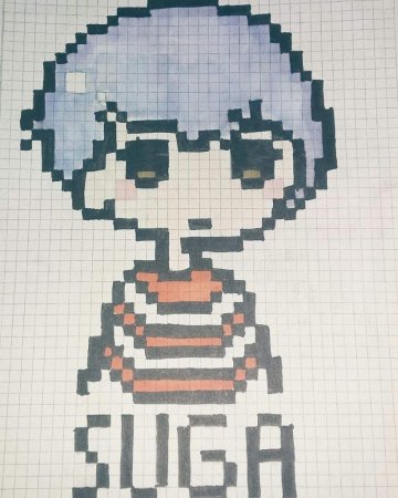 Рисование по клеткам БТС