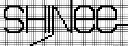 Схема фенечки BTS