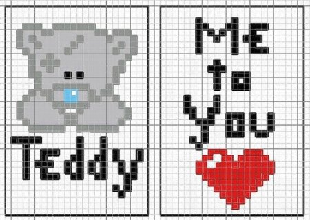 Тедди по клеточкам