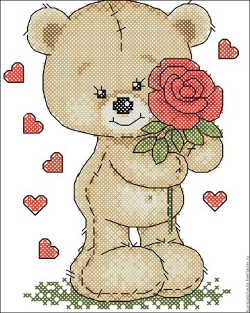 Вышивка крестом Медвежонок