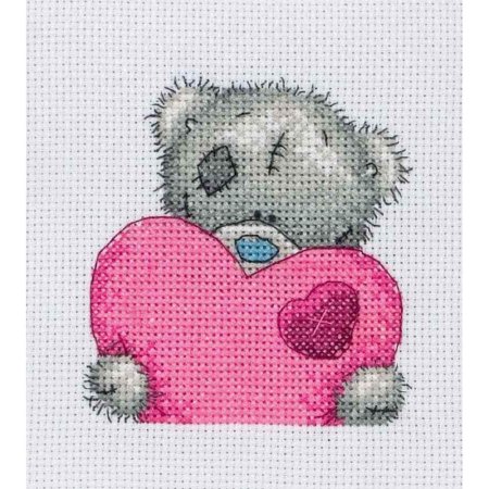Вышивки Медвежонок с сердечком